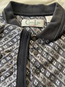 Men's Cypress Links Gray Pattern Short Sleeve Golf Polo- Size XL - Picture 1 of 11