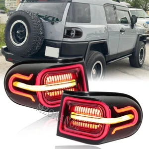 Smoked LED Tail Light Lamp For Toyota FJ Cruiser 2007-2020 2021 Rear Brake Lamp - Picture 1 of 11