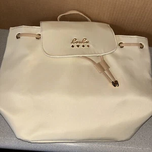 Women bag Loulu Cream color Backpack straps 13 x 11 x 7 NEW - Picture 1 of 10