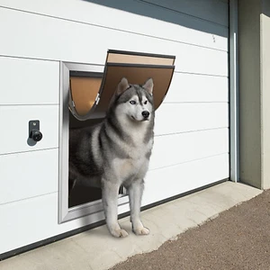 Aluminum Large Pet Dog Door Cat Magnetic Flap Locking Screen Wall Gate Frame XL - Picture 1 of 12
