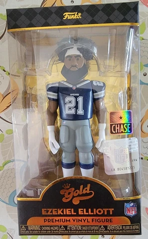 Ezekiel Elliott Funko Gold Premium Vinyl Figure Blue Jersey Chase Variation Cover