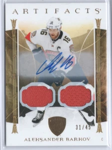 2022-23 Upper Deck Artifacts Doble Jersey Dorado Automático Aleksander Barkov/45 - Imagen 1 de 2