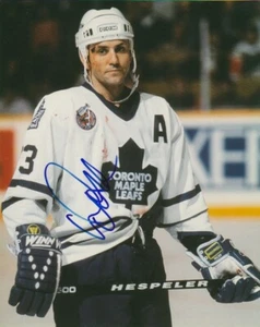 CLASSIC 1992-93 DOUG GILMOUR SIGNED TORONTO MAPLE LEAFS 8x10 PHOTO! PROOF! - Picture 1 of 2