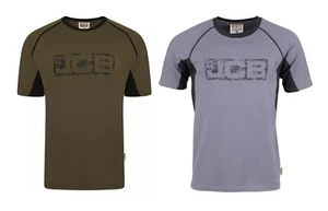 Herren JCB Trade kurzärmeliges T-Shirt aus 100 % Baumwolle schwarz grau olivgrün - Bild 1 von 5