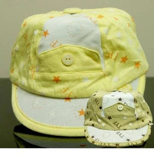 Cappello Berretto Cotone Super Carino Nuovo Bambini Neonati Neonati 6-12 Mesi - Foto 1 di 3