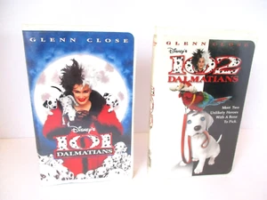 101 Dalmatians & 102 Dalmatians movies VHS Walt Disney Clam Shell - Imagen 1 de 10