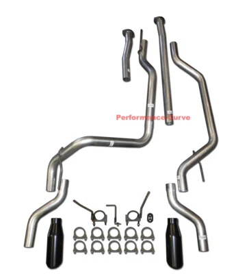 Fits 09 - 20 Toyota Tundra 4.0 - 5.7 Performance Dual Exhaust CatBack Pipe Kit - Image 1 of 2