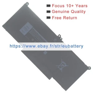 F3YGT neuf 7.6V 60Wh batterie pour Dell Laptop Latitude 13 14 E7280 7490 7290 - Afbeelding 1 van 6
