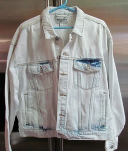 NWT Arizona Jean Co Blue Jean Jacket ~ Extreme Bleach ~ Mens Size Large ~ NEW - Picture 1 of 9