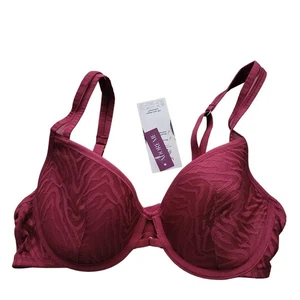 Adore Me Bra 34D Womens Underwired Lightly Lined Purple Adjustable Straps NWT - Picture 1 of 9
