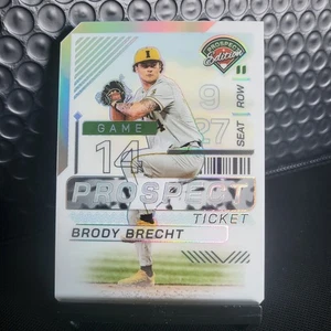 🔥✨ 2024 Panini Prospect Edition Ticket Stub Holo Prizm #3 Brody Brecht /14 PRC - Picture 1 of 4