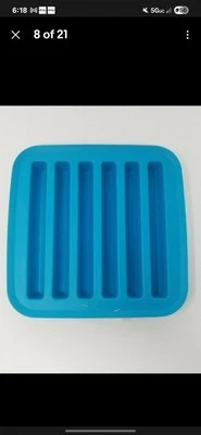 NEW IKEA PLASTIS Plastic Ice Cube Tray Blue resin art mold - Image 1 of 4