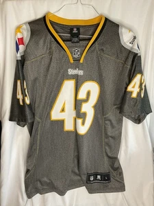 NFL Team Apparel Pittsburgh Steelers Troy Polamalu #43 Jersey Size Large Men’s - Picture 1 of 10
