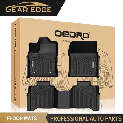 3D Floor Mats for 2022-2025 Toyota Tundra CrewMax Cab TPE Rubber Floor Liners Foto 1 de 4