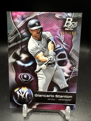 2023 Bowman Platinum Pink Ice #29 Giancarlo Stanton /199 - Image 1 of 2