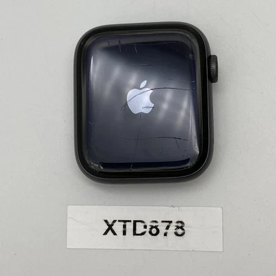 Apple Watch Series 6 44mm Aluminum Space Gray (Unlocked) A2294 - CRACKED BACK - Image 1 of 4