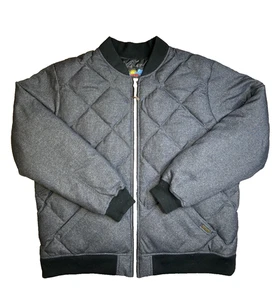 Eddie Bauer Men's 2XL 1936 Skyliner Model Down 650 Fill Bomber Jacket Gray Puff - Picture 1 of 12