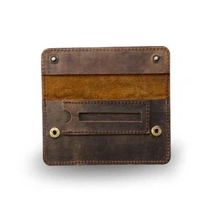 Tobacco Pouch Full Grain Buffalo Hide Brown High Quality Vintage Leather Sydney - Picture 1 of 7