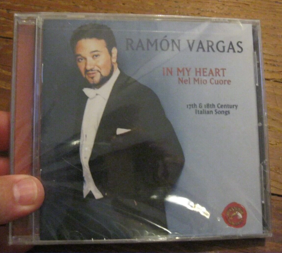 Brand New, sealed CD Ramon Vargas In My Heart 17th & 18th century Italian Opera - Imagem 1 de 1