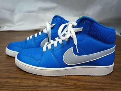 Nike Backboard II Mid Men's Signal Blue Grey White 487656-400 Sneaker Size 8.5 - Image 1 of 4