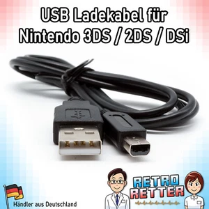 Cable de carga USB Nintendo 3DS|3DS XL|2DS|2DS XL|DSi|DSi XL + Nuevo - Fuente de alimentación cable - Imagen 1 de 2