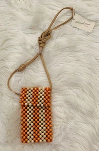 UNIVERSAL THREAD GOODS CO. Orange Beaded Small Purse Shoulder Bag New with tags - Picture 1 of 14