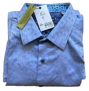 Robert Graham Hemd Herren 2XL Hellblau Geometrisch Cullen Sport Bündchenhemd - Bild 1 von 21