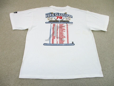 St Louis Cardinals Shirt Adult Extra Large White Baseball Mark McGwire Mens A12* Cover