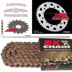 YAMAHA BANSHEE JT SPROCKET & EK GOLD O-RING CHAIN SET 15/41 1989 - 2006 - Picture 1 of 6