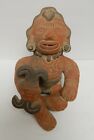 Mexico Aztec Clay Figure Sculpture Pottery Hand Made Terra Cotta 12"Tx6.25"W
