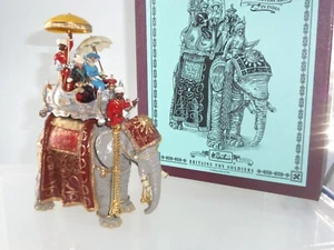 EJÉRCITO BRITÁNICO 8848 EN LA INDIA REALEZA EN ELEFANTE DE ESTADO CEREMONIAL INDIO - Imagen 1 de 5