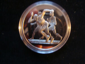 10€ Gedenkmünze Griechenland 2004, Silber, olymp. Spiele, Sprint, gekapselt