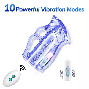Masturbieren für Männer Elektrischer Masturbator Sex Spielzeug 10 Vibrationen - Bild 1 von 9
