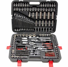 215 Piece Professional Socket Set - 1/2" 3/8" 1/2" DR / Spanners / Torx + More