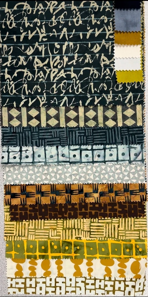 #BATS-11AA Anthology - Stenographer's Notebook 11 Batik samples - 100% cotton - Image 1 of 1