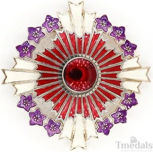 Japanese Order of the Paulownia Flowers Medal Badge Grand Cordon Star 1888 nice - Picture 1 of 8