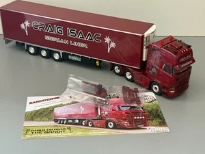 TEKNO 1:50 SCALE CRAIG ISAAC SCANIA R SERIES TOPLINE 6X2 REEFER LTD EDITION NEW - Picture 1 of 12