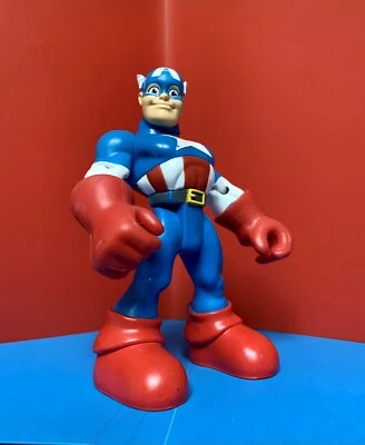 2005 Marvel Spider-Man & Friends Freedom Fighter Captain America 6” Toy Biz - Image 1 of 4