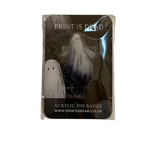 Ghost Acrylic Pin Badge  Print Is Dead  - Picture 1 of 2