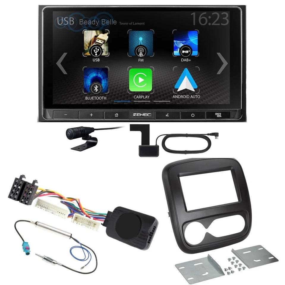 ZENEC Z-N538 Android Auto CarPlay Digitalradio Einbauset für Opel Vivaro B - Bild 1 von 1