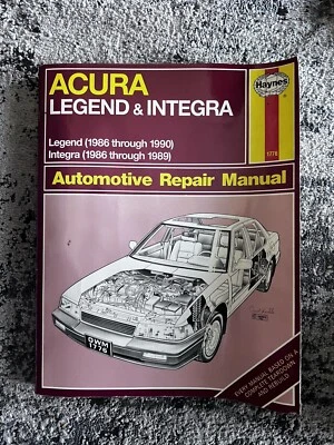 Manual de reparación Haynes - Manual de reparación automotriz Acura Integra & Legend 1986-1990 Foto 1 de 2