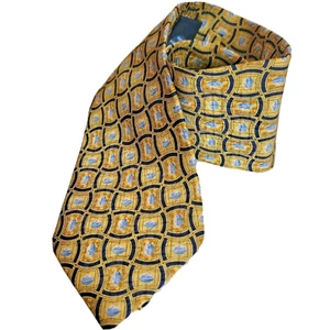 Advert PFIZER TIE VIAGRA For Men Pills GOLD Medicine Silk Promotional Neck Tie - Picture 1 of 5