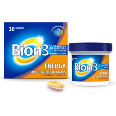 BION 3 Energy Tabletten 30 Stück PZN 18010737 plus Probe