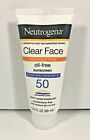 Neutrogena Clear Face Breakout Free Oil-Free SPF 50 Sunscreen, Exp 7/2023