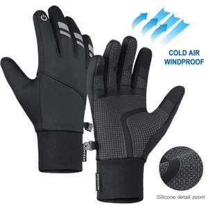 Winter Cycling Gloves Touch Screen Bike Gloves Thermal Warm Full Finger Gloves - Picture 1 of 10