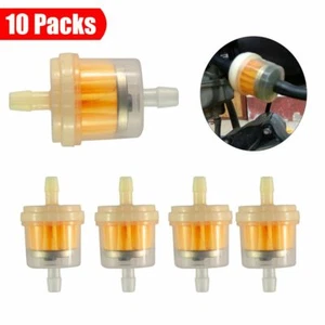 Universal Motor Inline Gas Oil Fuel Filter Small Engine For 1/4'' 6-7 mm Hose - Picture 1 of 12