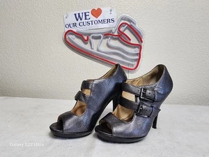Zapatos para mujer MICHAEL KORS de cuero con doble hebilla punta abierta tacones talla 4,5 M - Imagen 1 de 9
