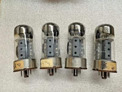 SYLVANIA 6550 Matching Quad Output Tubes for Audio Hi-Fi Amp - Image 1 of 3