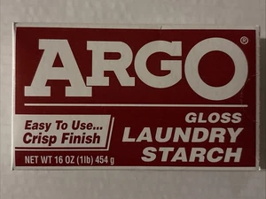 ARGO Brillo Almidón de Lavandería Acabado Crujiente 16 OZ Descontinuado ENVÍO RÁPIDO - Imagen 1 de 6