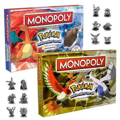 Pokémon Monopoly Board Game Kanto or Johto Edition - Image 1 of 4